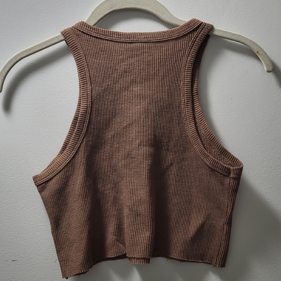 OG Babe "Howdy" brown Crop top Size S - Picture 5 of 6
